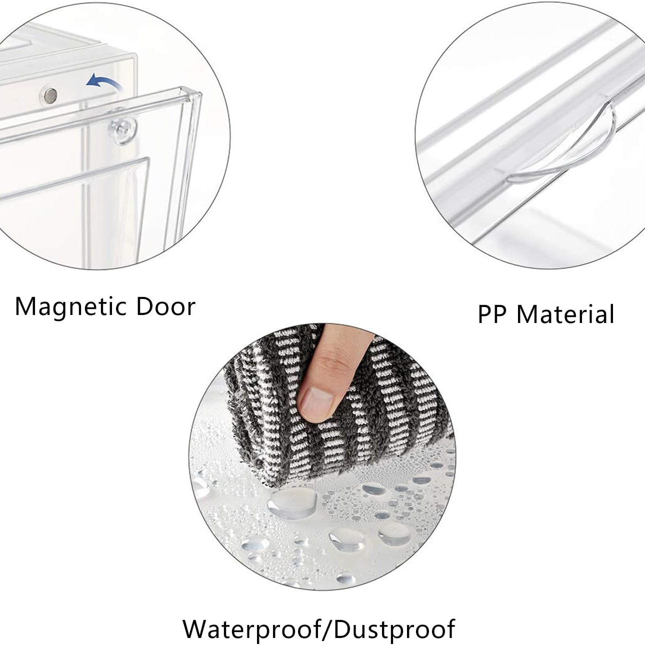 Kickare Sneaker Crates with Side Drop  | Clear White | Premium Sneaker Storage Solution