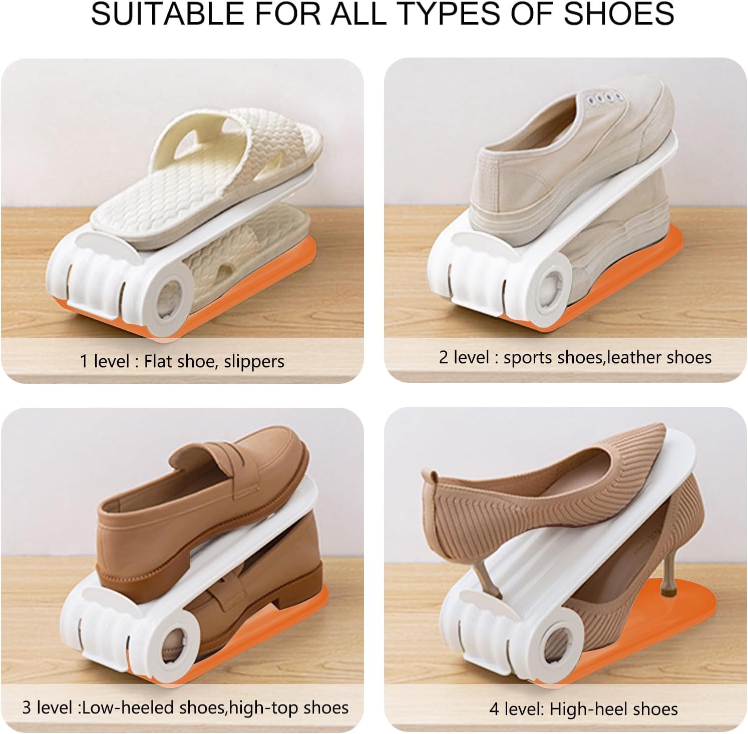 Adjustable Sneaker Slot Organizer Stand