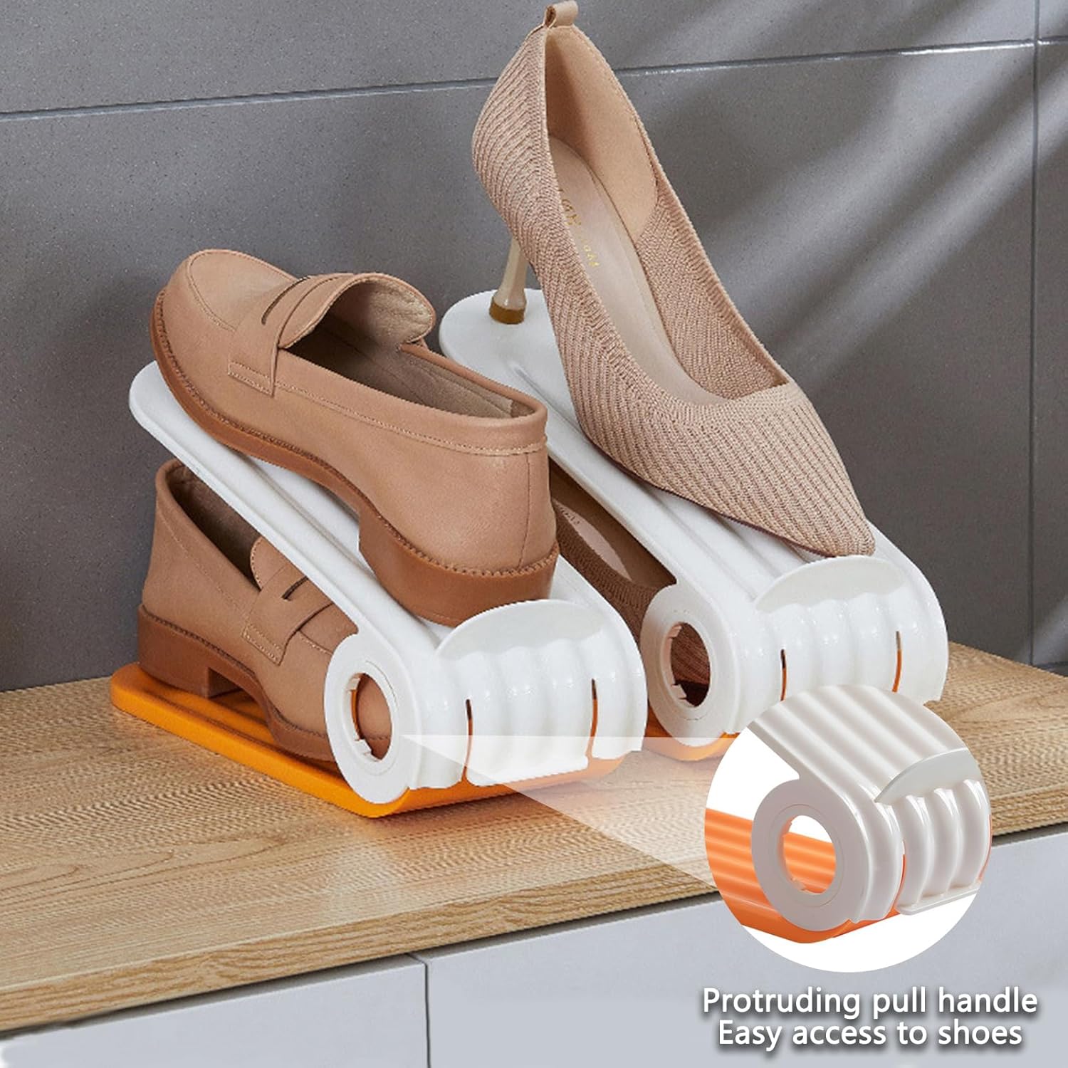 Adjustable Sneaker Slot Organizer Stand